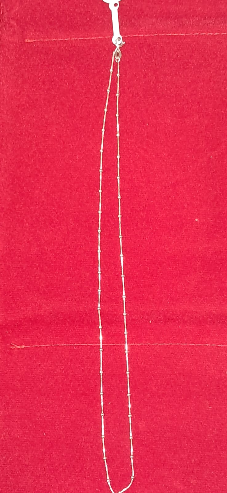 Corrente em prata 925 de bolinhas  com 2 tamanhos Mod 5