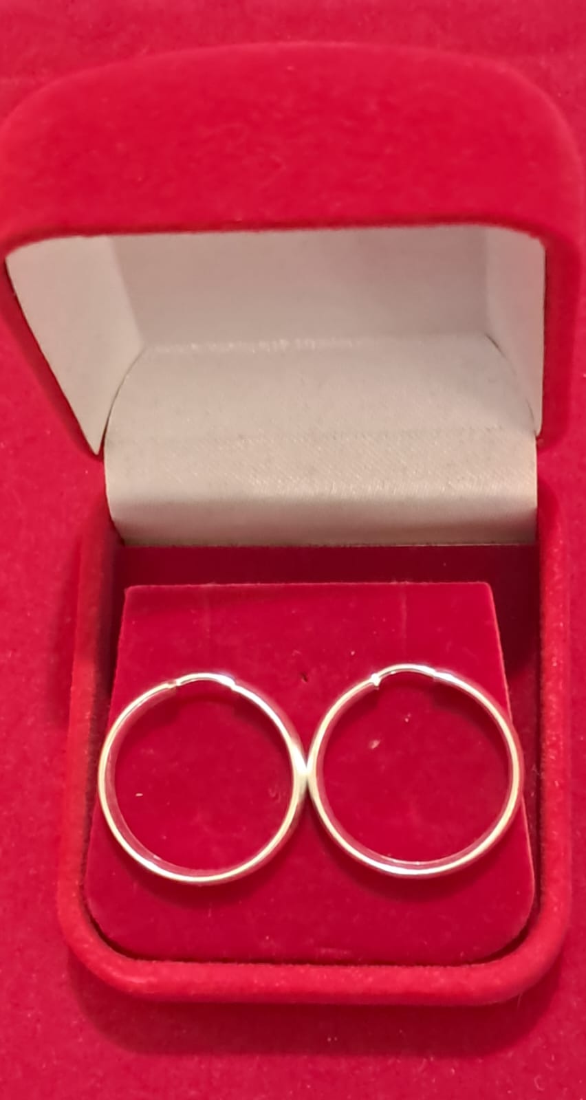 Brincos de argola prata 925