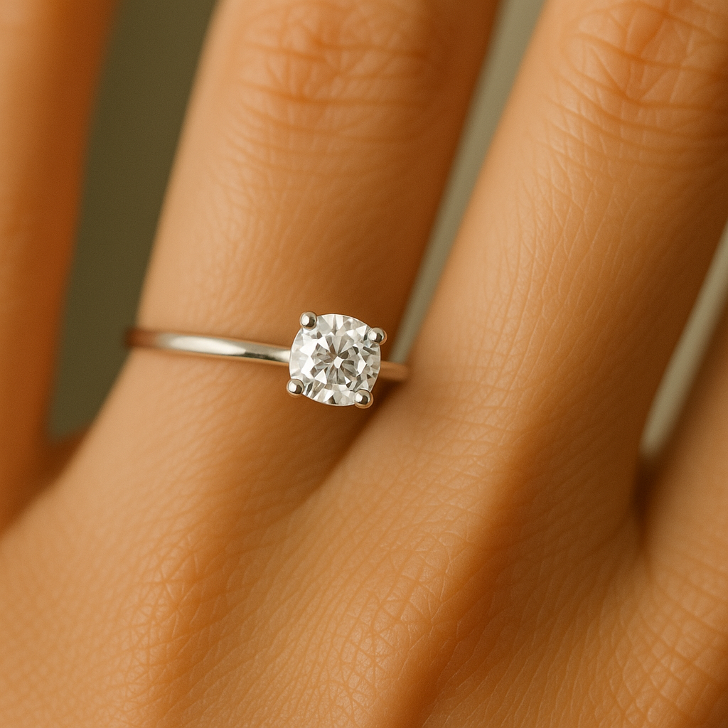 Anel prata 925 chuveirinho com brilhantes